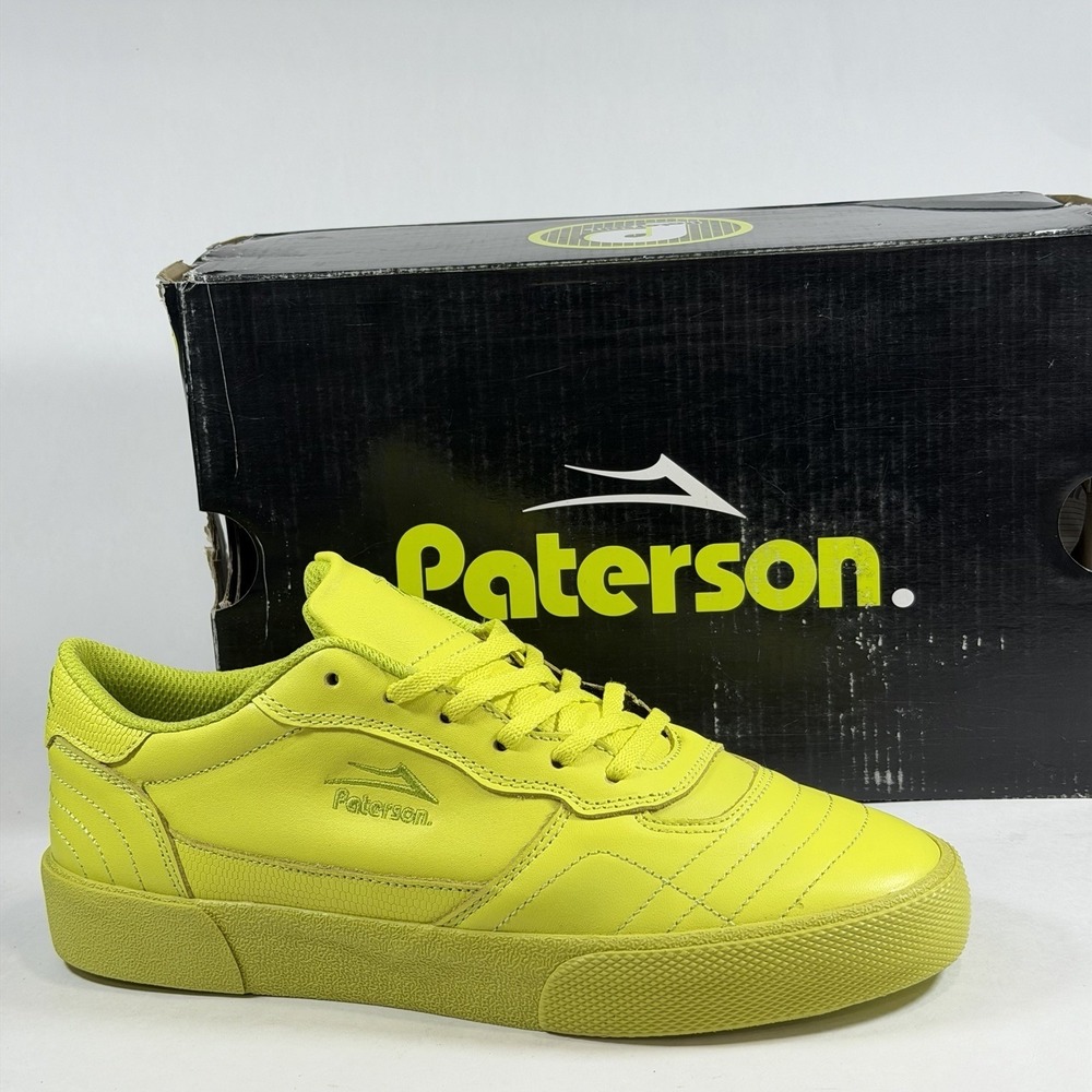 Lakai/Paterson Men's Size-8 Shoes "Cambridge" Lime‎ Leather